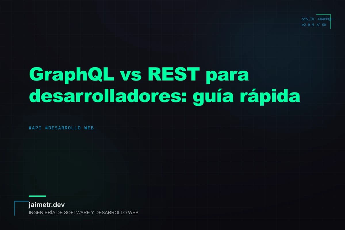 GraphQL vs REST para desarrolladores: guía rápida