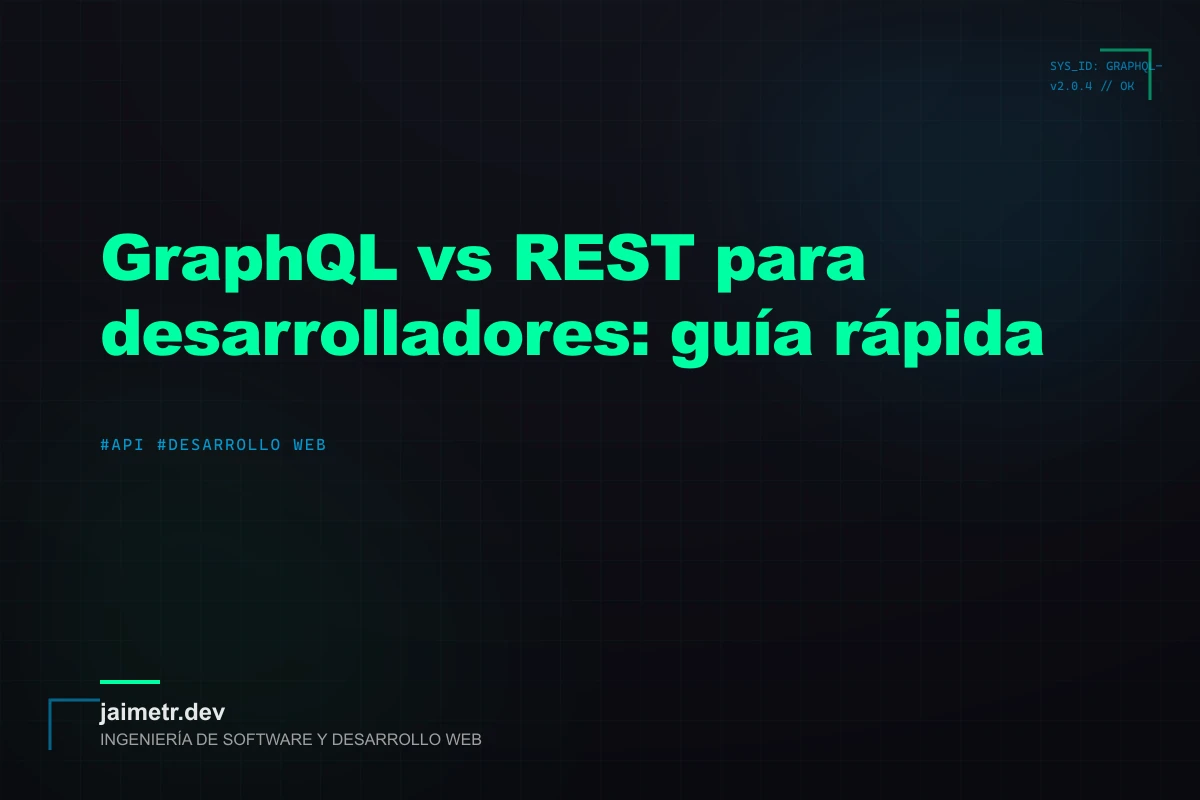 GraphQL vs REST para desarrolladores: guía rápida